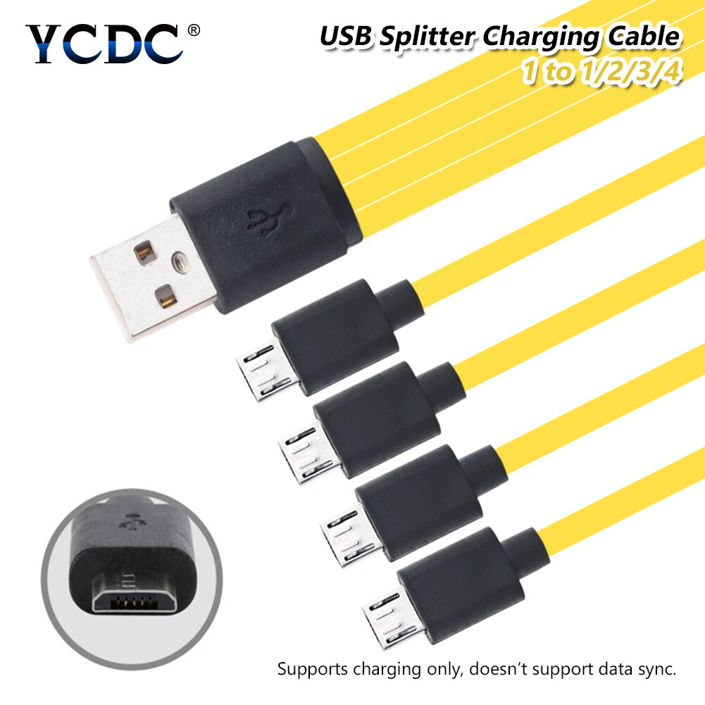 USB 2.0 To Micro USB 5V/2A AA AAA Battery Charging Cable Micro USB Splitter Cord For Samsung Huawei Google Phones Tablets
