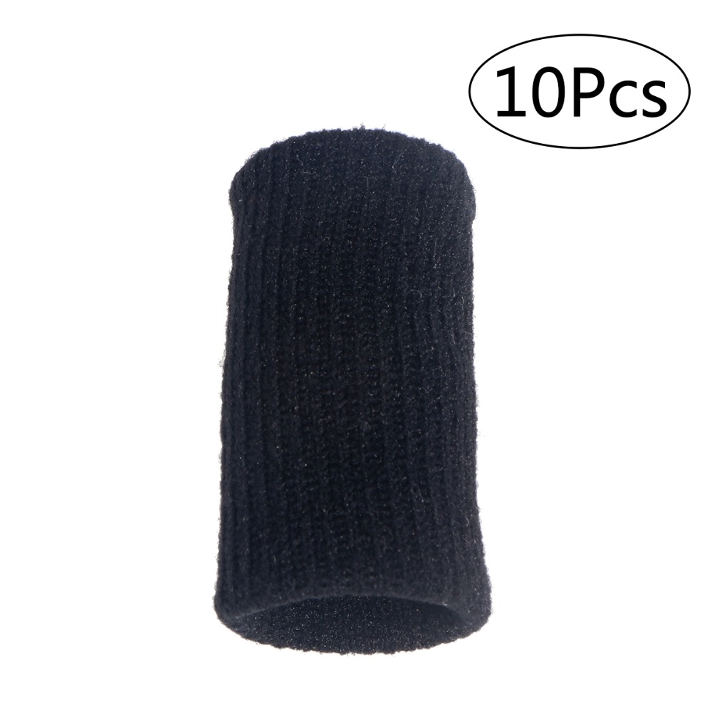 10 Pcs Volleyball Finger Sweatband Stretchy Finger Protector Sleeve Arthritis Support Sports Aid