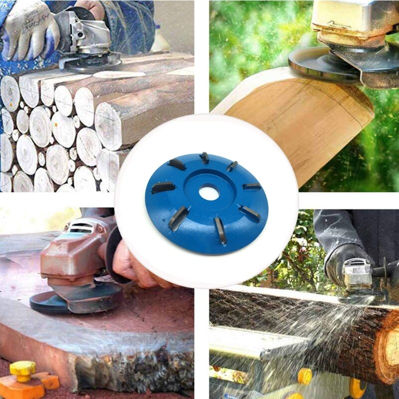 90mm Diameter 16mm Bore Rotary Planer Curved Blade Power Wood Carving Disc Arc Milling Mill Carpentry Flat Turbo Disc 19QB