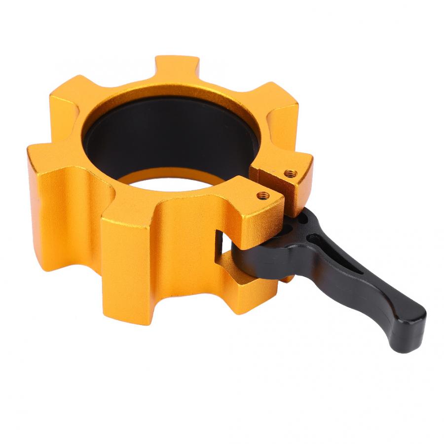 Dumbbell Locking Buckle Barbell Rod Clamp Fitness 50mm Aluminium Alloy Lock Jaw Collar Training Muscle Clamp Bar Barbell Buckle