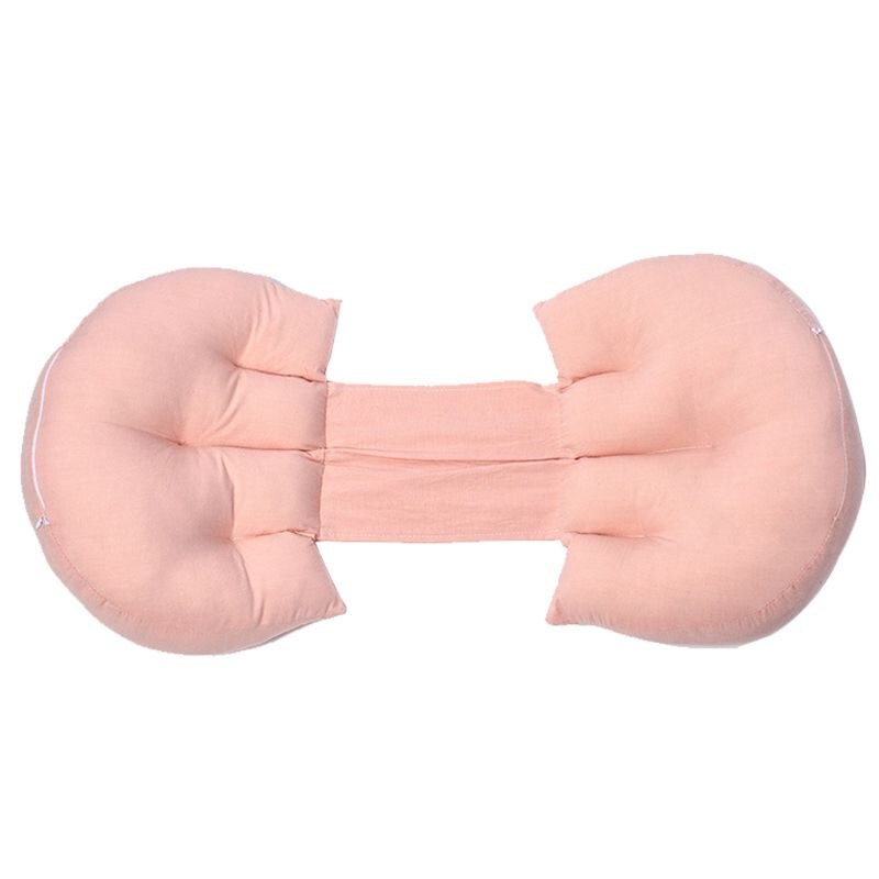 U forma gravidez travesseiro apoio barriga lado travessas maternidade travesseiro accessoires: Pink