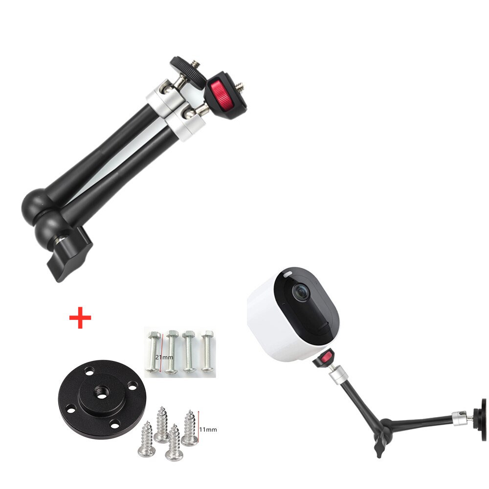 11 &quot;Metalen Verstelbare Scharnierende Magic Arm Klem Houder Mounts Kit Voor Gopro Slr Lcd Monitor Led Flitslicht Camera accessoires: D set
