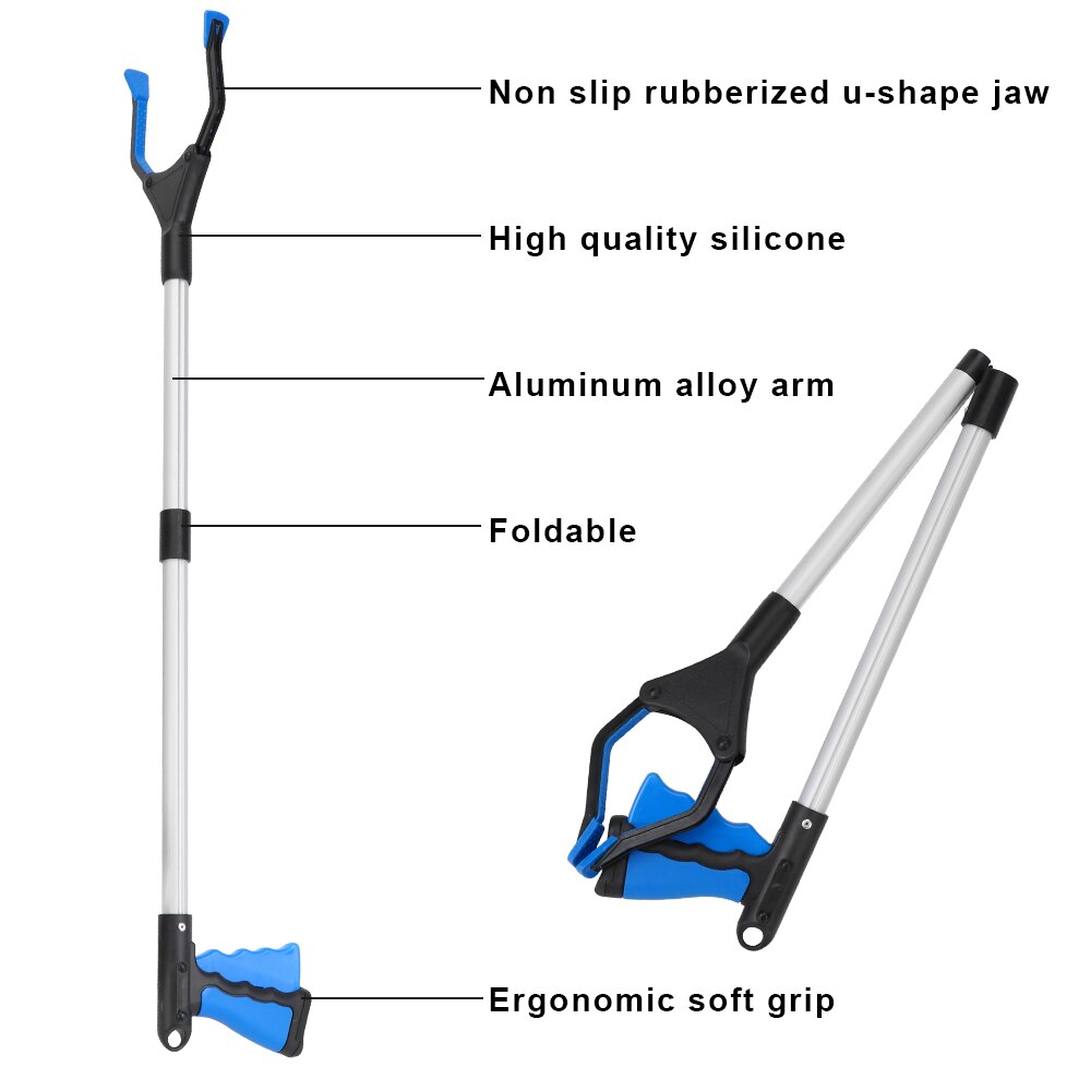 Pick Up Tools Hand Tools Gripper Extender Foldable Litter Reachers Pickers Collapsible Garbage Grabber