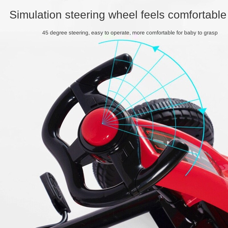 Los niños de cuatro rueda de Go-Kart bebé Pedal bicicleta de ejercicio los niños pueden sentarse cuatro ruedas playa bicicleta Pedal de bicicleta