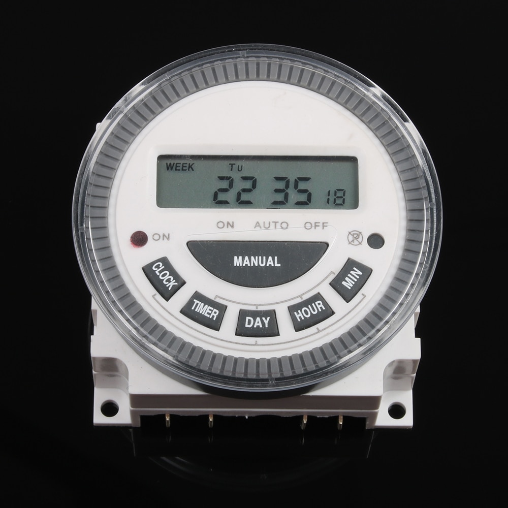 TM619 AC220V 230V 240V 16A Digital LCD Power Timer controller Relay with UL listed relay 7 Days Weekly Programmable Timer switch