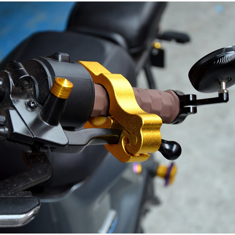 Manillar de sujeción con cerradura de seguridad para motocicleta, manillar de bloqueo para Scooter, ATV, Dirt Street, antirrobo
