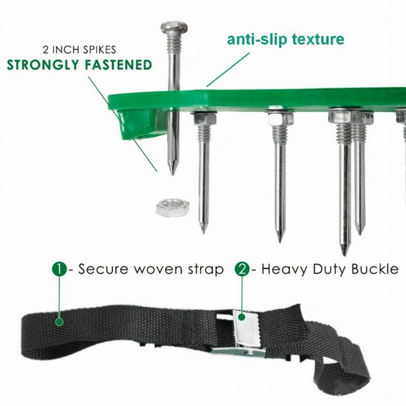 Paire d'aérateur de pelouse, sandales, pointes d'herbe, coupe-ongles, outil de jardin 4XFD