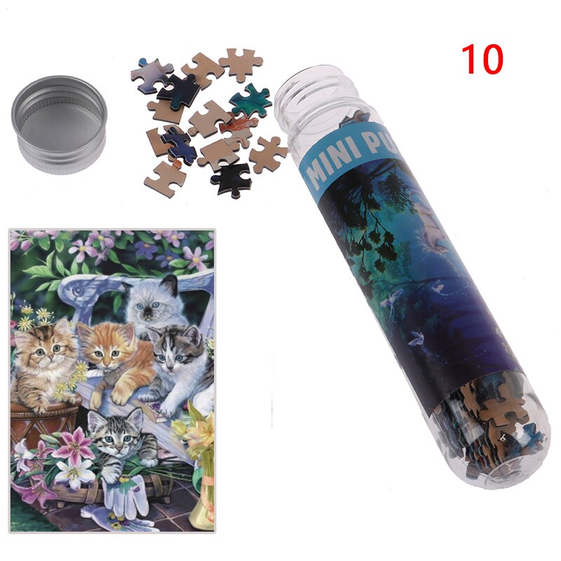 150 Uds Mini tubo de prueba rompecabezas pintura al óleo rompecabezas juguete educativo para adultos niños: A10