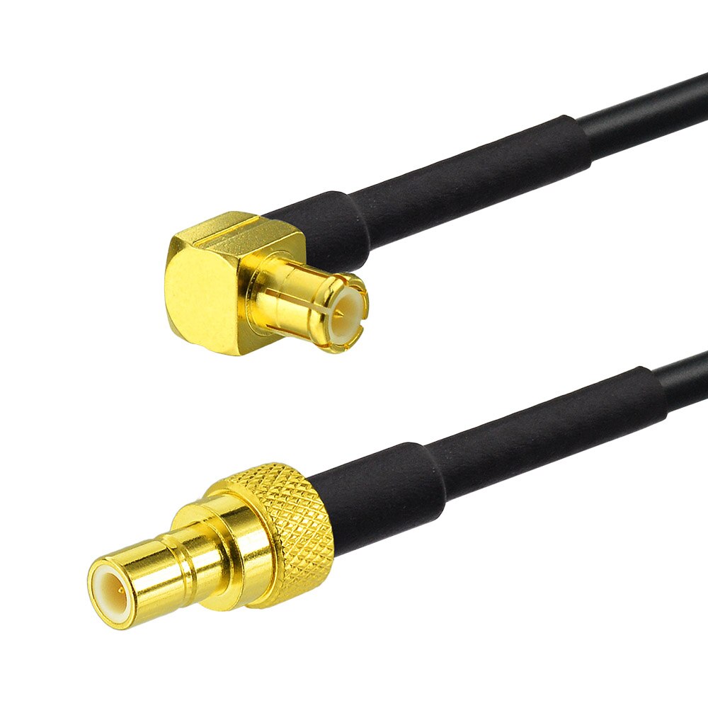 Superbat dab / dab + bil radioantenne mcx plugg rett vinkel til smb hannadapterkabel  rg174 40cm for oversiktens skyld cdab 7- auto