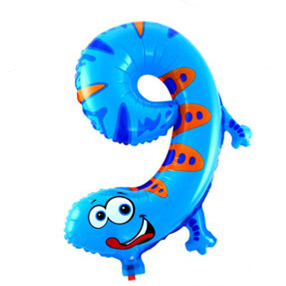 2 Stuks Animal Nummer Folie Opblaasbare Ballon Bruiloft Gelukkige Verjaardag Ballonnen Party Decor Kids Kinderen Speelgoed: 9