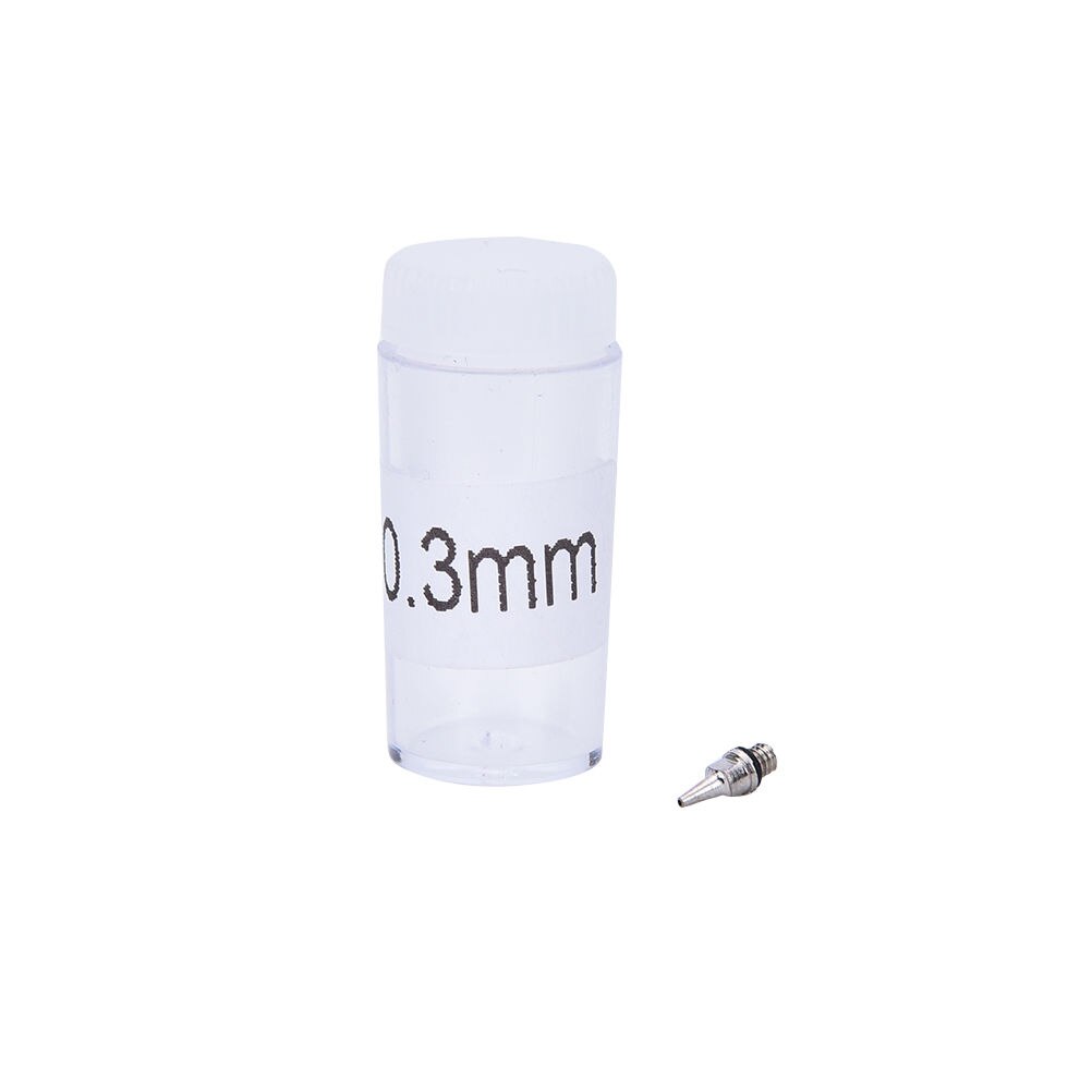 13cm 0.2/0.3/0.5mm airbrush maskin del nyttig maling airbrush kropp børstearbeid tilbehør deler spray nål munnstykke: 0 punkt 3 t
