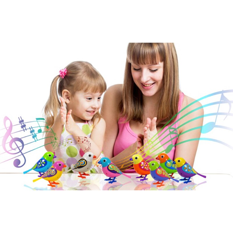 MYHOESWD Leuke Geluid Vogel Huisdier Speelgoed Voor Kinderen Baby Intelligente muziek Digibirds Met Birdcage Muziek Vogel Voor Kids Smart Speelgoed