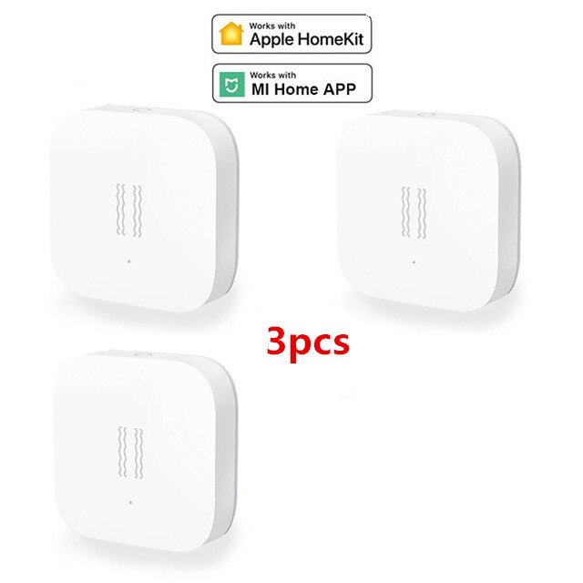 Xiaomi Aqara Clever Vibration Sensor Zigbee Bewegung Schock Sensor Erkennung Alarm Monitor Gebaut-in Kreisel Für Heimat Sicherheit Mi hause: 3Stck Schock Sensor