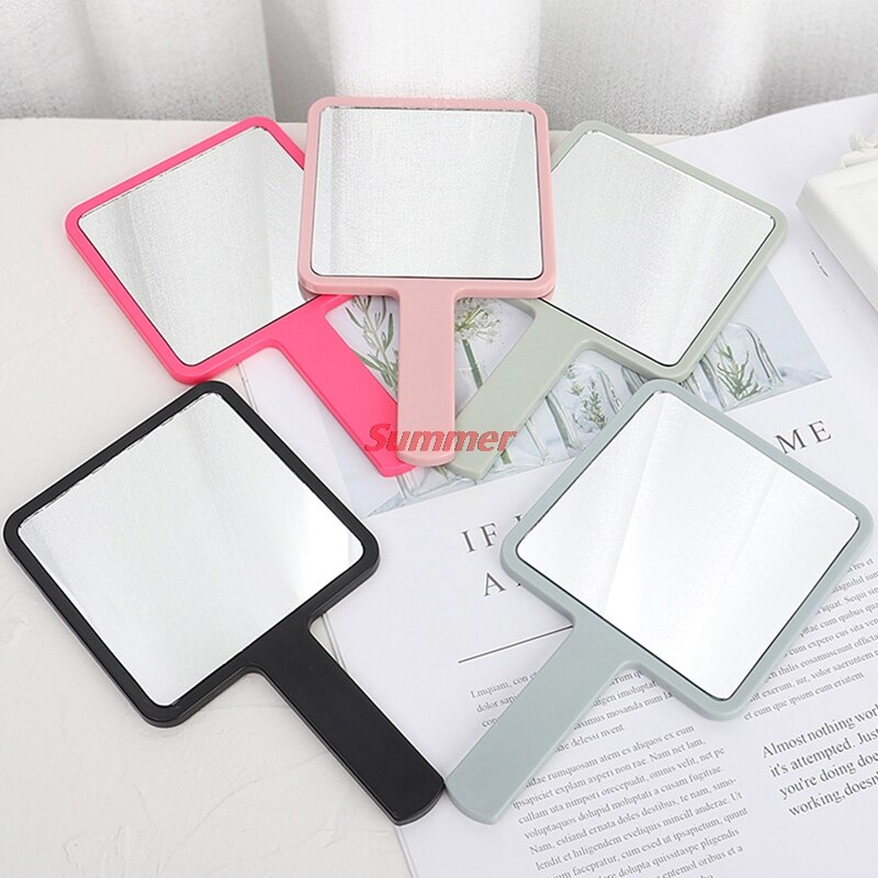 Handle Mirror Square Makeup Mirror Handheld Vanity Mirror Hand Mirror Makeup