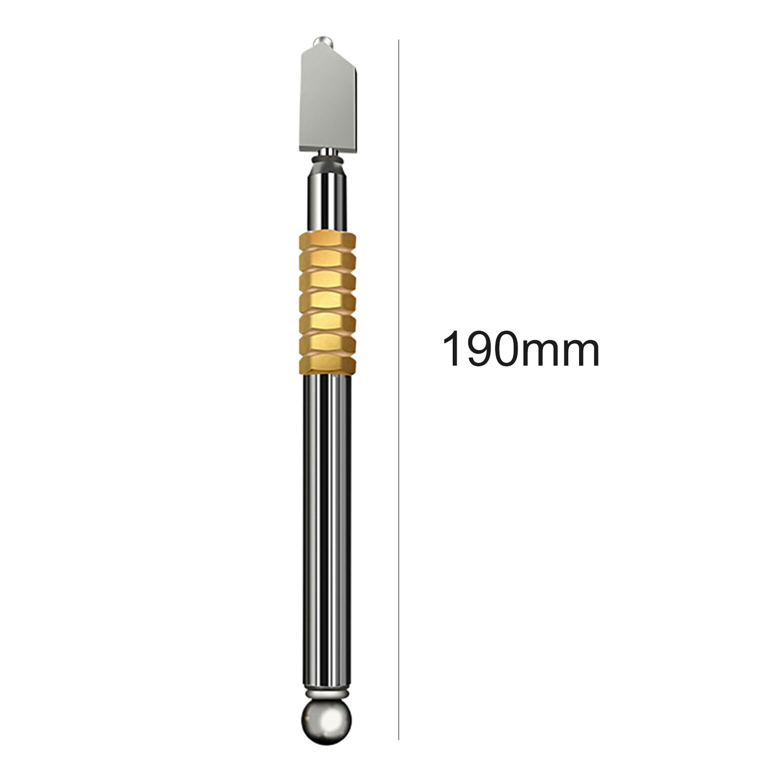 Portable 190mm Metal Glass Tile Cutter Window Craft Wearable Scroll Wheel Glass Cutter for Brick Construction Tool