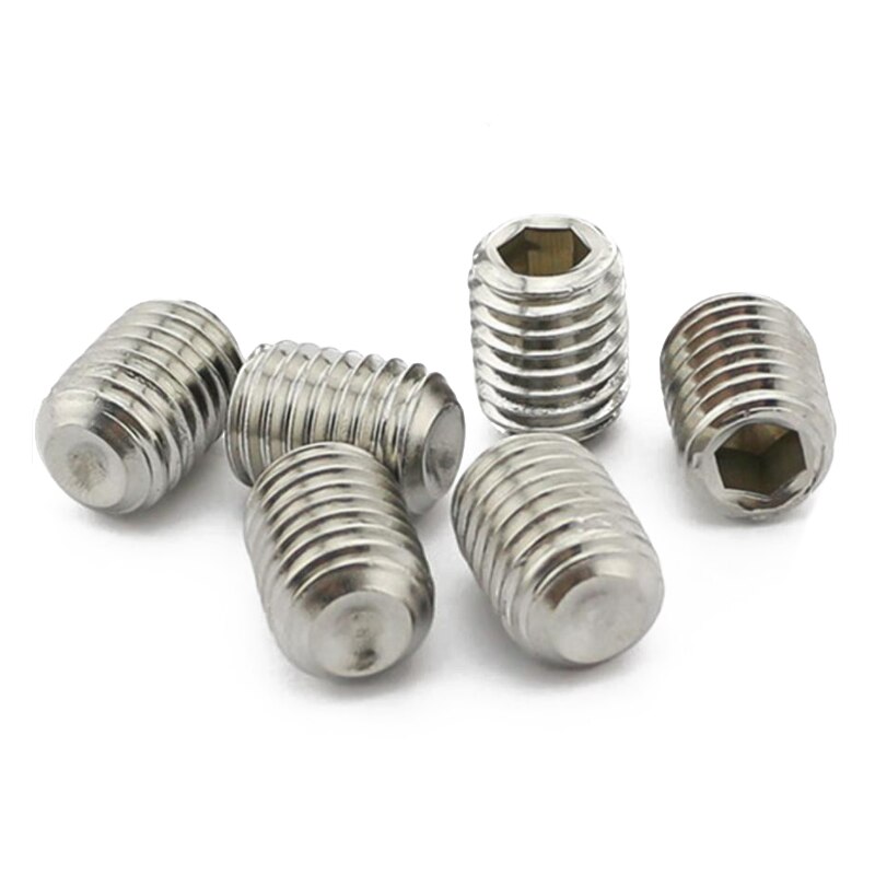 50Pcs M2.5 x 3mm Stainless Steel Hex Socket Set Grub Screws Headless Cup Point