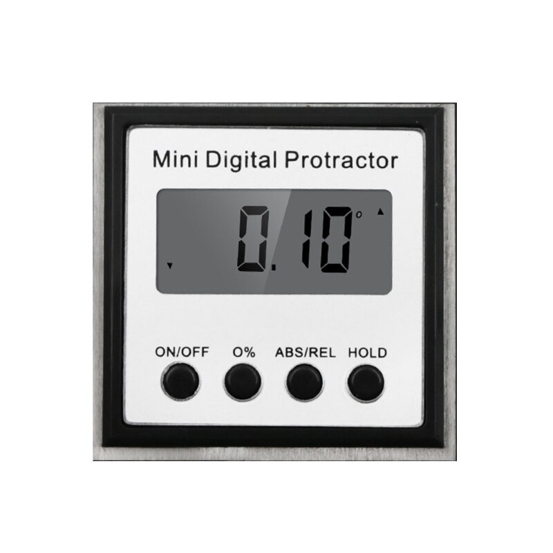 Stainless Steel Electronic Inclinometer Mini Digital Protractor Angle Gauge G88A: Default Title