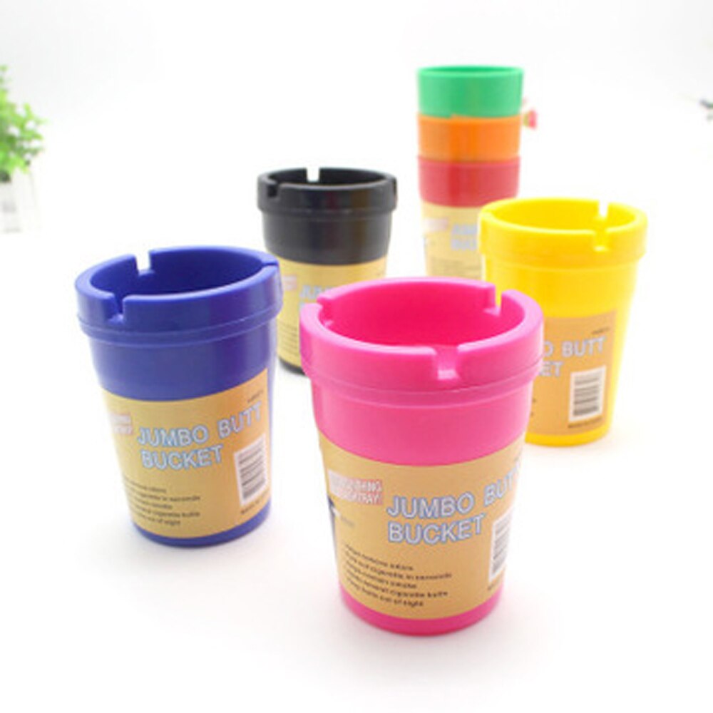 Asbak Snoep Kleur Heldere Auto Asbak Grote Capaciteit Double-Layer Draagbare Auto Asbak Home Office Rookloze Asbak