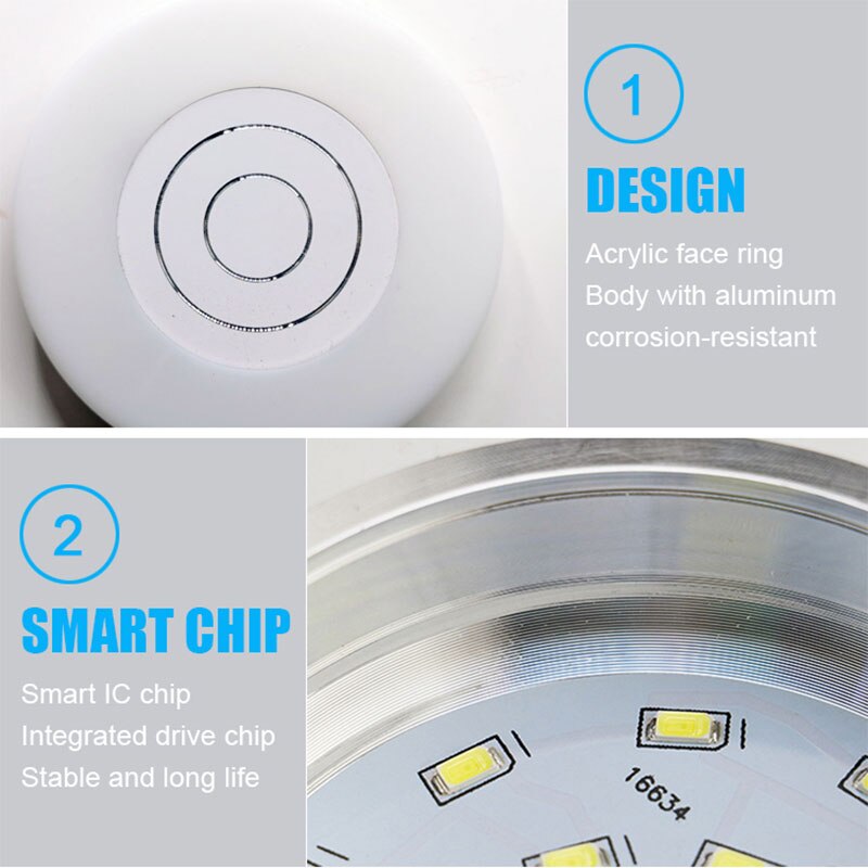 LED Downlight Ceiling Warm white / Cold white / Natural light change 7W led Ceiling lamp AC 90-240V type Downlight