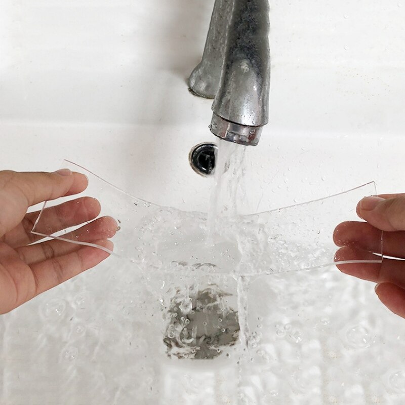 Nano cinta mágica transparente reutilizable, adhesivo de doble cara extraíble lavable para exteriores, hogar, coche y oficina, 1/2/3/5m