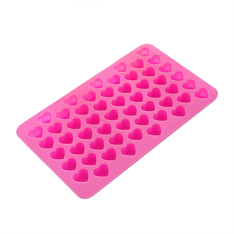 Ice Tray Cute Mini Heart Shape Silicone Ice Cube Chocolate Baking Candy Soap Mold Making Cake Bread Mousse Jelly Chocolate
