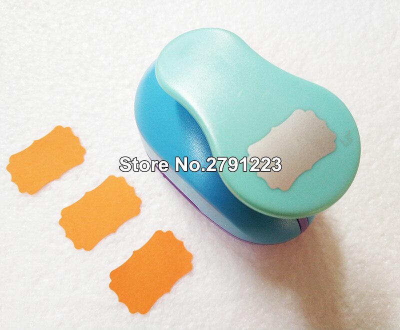 Punch Tag top Punch straight 1.5 inch Tag papier stoten voor scrapbooking craft perfurador Polygon shaped diy puncher