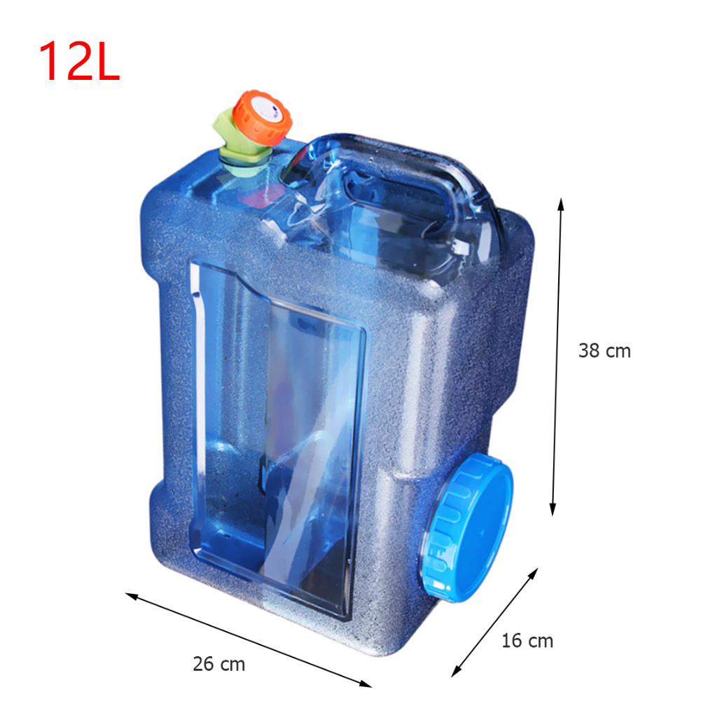 5/7.5/8/10/12/15l Buitenwateremmer Met Kraan Rijden Watertank Container Draagbaar Water Kan Voor Kamperen Picknick Wandelen: Khaki