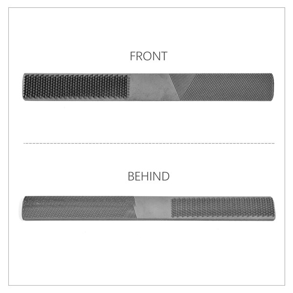 GTBL Wood Rasp File 2Pack, Hand File and Round Rasp, Half Round Flat Needle Files, Iron Wood Rasp Set for Sharping Wood and Meta