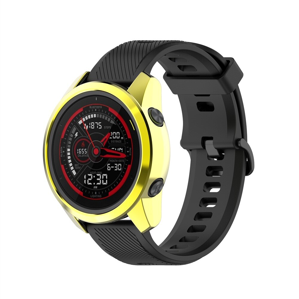 FIFATA Plating TPU Protective Case For Garmin Forerunner 745 Watch Cover Protector Bumper Frame For Garmin Forerunner745 Shell