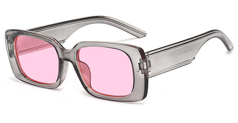 Occhiali da suola quadrati da donna neri progettista di marca di lusso Occhiali da suola con montatura grande Occhiali da suola rettangolari Vintage ▾ femminili retrò: nero