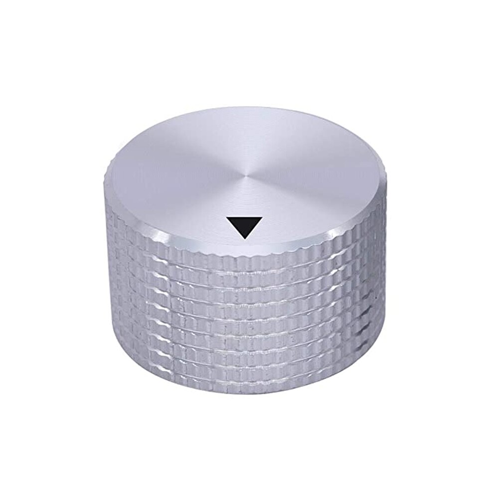 Potenciómetro de perilla de aleación de aluminio de 25 × 15,5mm, perilla de ajuste de Panel mecánico, el diámetro del orificio redondo es de 6mm: SR