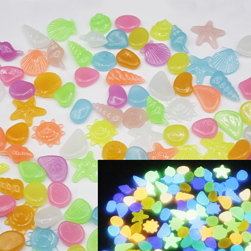 20 Pcs Gesimuleerde Kasseien Game Stukken Fluorescentie Acryl Onregelmatige Steen Voor Glow In The Dark Speelgoed