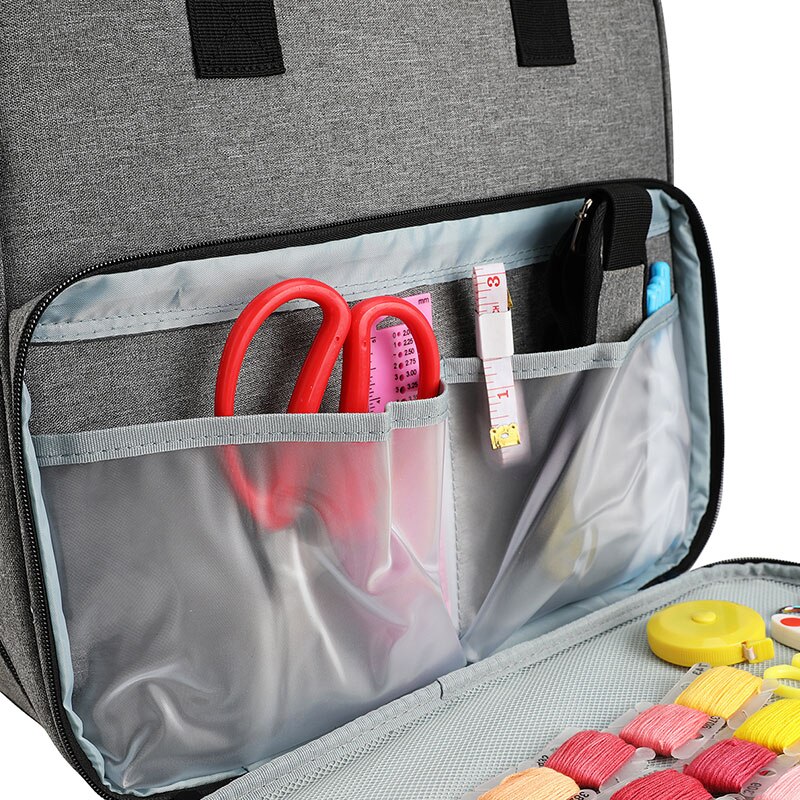 Knitting Bag Sewing Machine Craft Needlework Accessories Storage Container Large Capacity Classic Backpack Dust-Proof Sewing Box