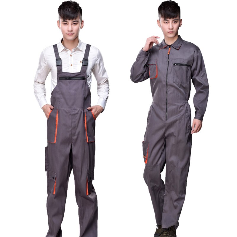 Working pants suit men 4S shop spray paint outdoor works auto repair machinery factory women's overalls wear summer