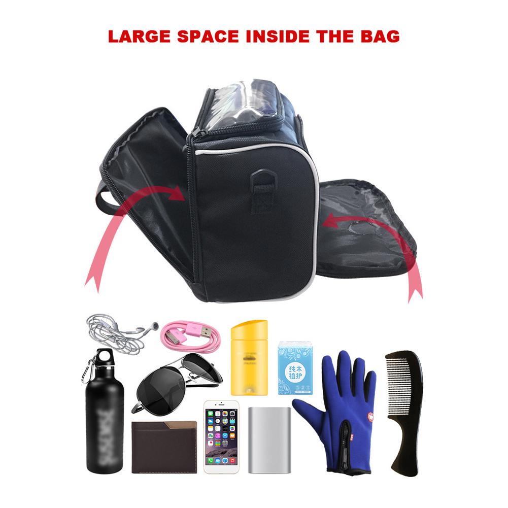 Motorcycle Storage Bag Oxford Waterproof Handlebar Dry Bike Bag With Detachable Strap Universal Moto Accessories