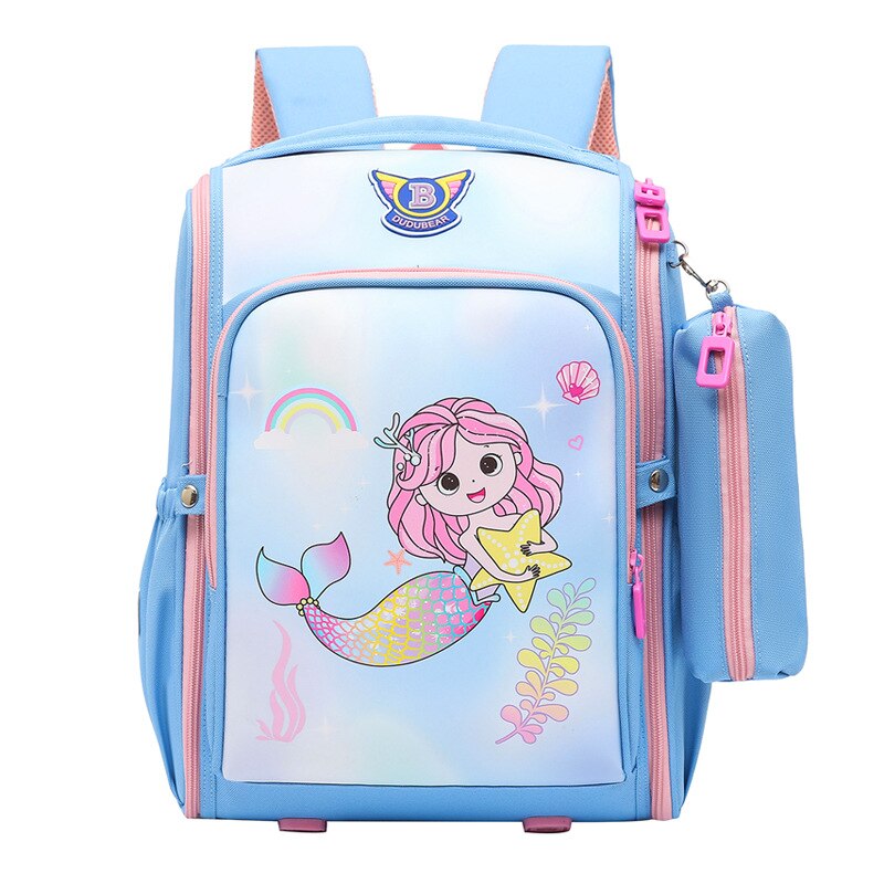 Sac à Dos école Pour Fille – 30x13x44 Cm, Compartiment Ordinateur 15,6 Pouces, Poche Antivol, Léger, Style Mignon