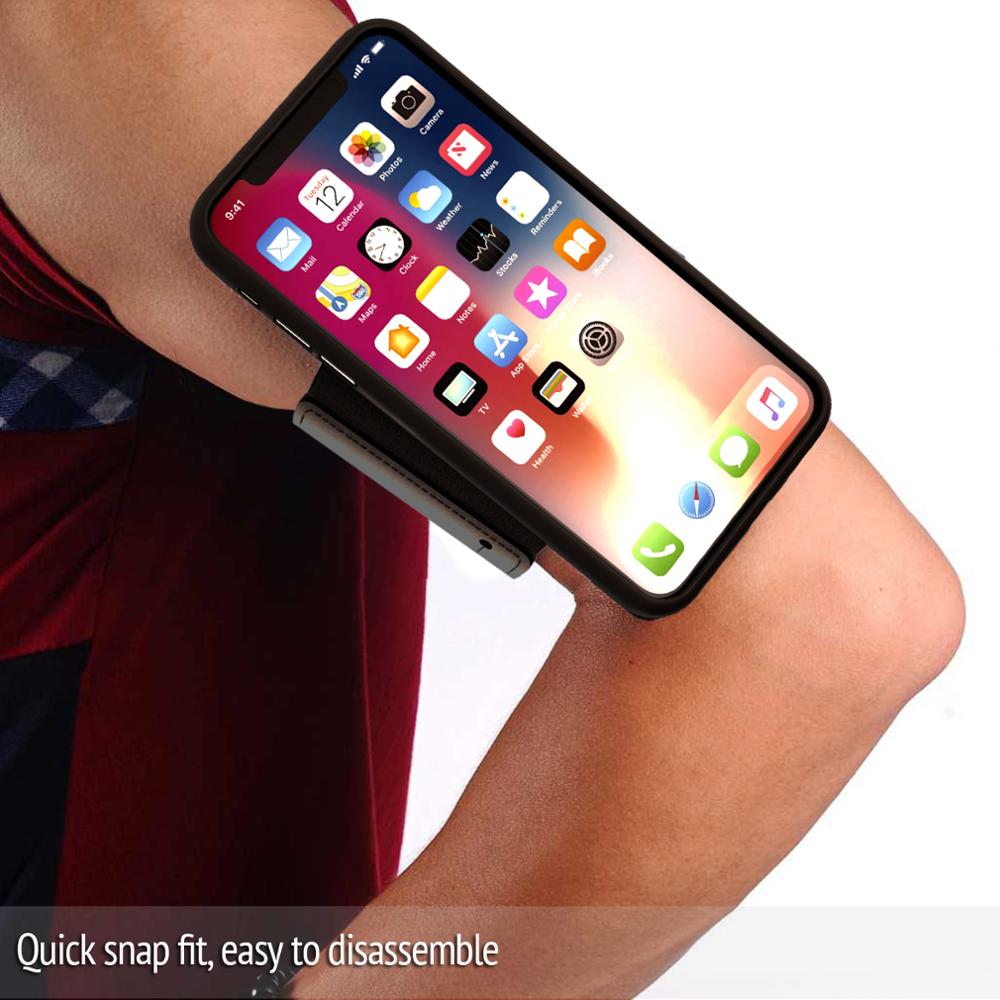 Brassard de Sport universel pour iPhone 11X8 7 Samsung, poignet rotatif, brassard de Sport avec porte-clé pour téléphone de 4-6 pouces