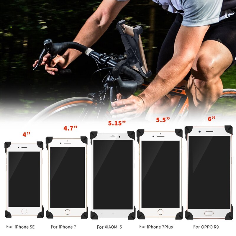 Fiets Telefoon Houder Fiets Universele Gsm Houder Stuur Stand GPS Beugel Voor iPhone Samsung Huawei Telefoon Ondersteuning