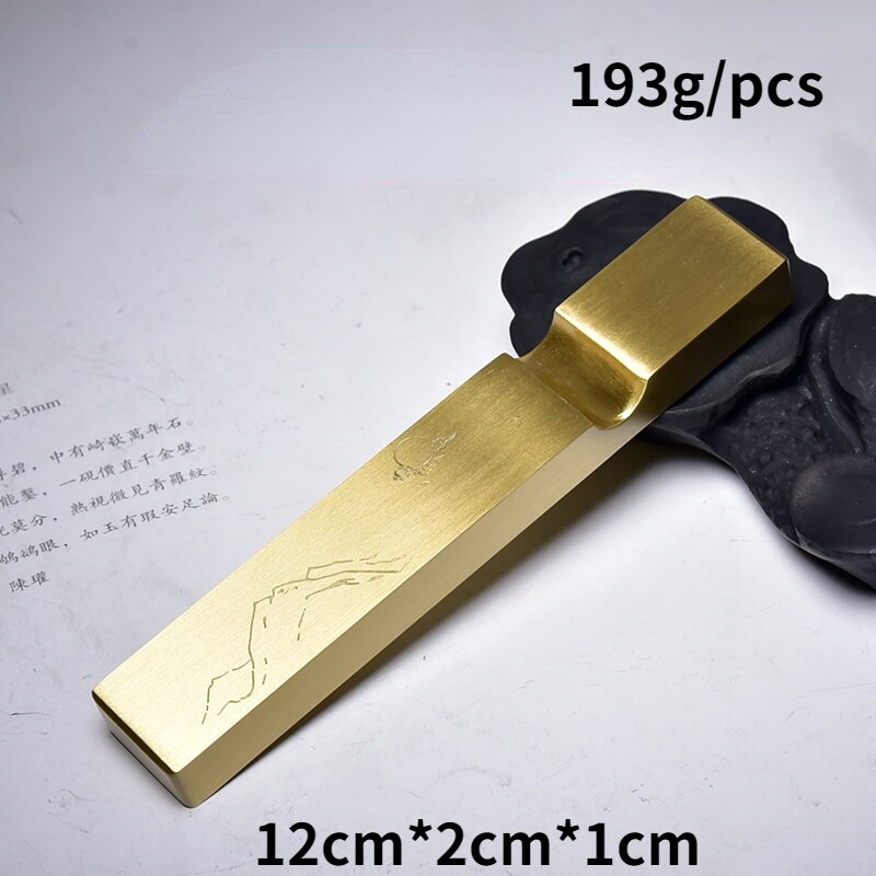Multifunctionele Massief Messing Presse-papier Paperweights Chinese Kalligrafie Schilderen Paperweights Papre Drukken Ornamenten: A5