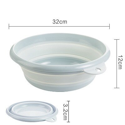 Foldable portable toilet basin, bathroom sink, portable container, sink, bathroom accessories: m Blue