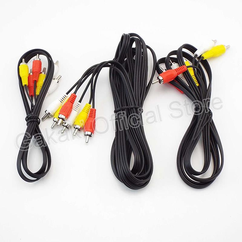 1 M/1.5 M/3 mètres 3 RCA mâle à 3 RCA mâle femelle connecteur Composite Audio vidéo AV câble d'extension câbles de prise