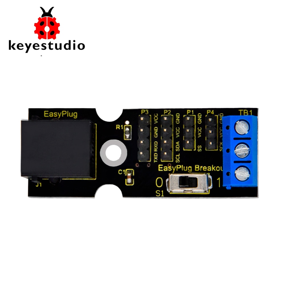 Keyestudio EINFACHE Stecker RJ11 6P6C ausbrechen Gremium Schild für Arduino