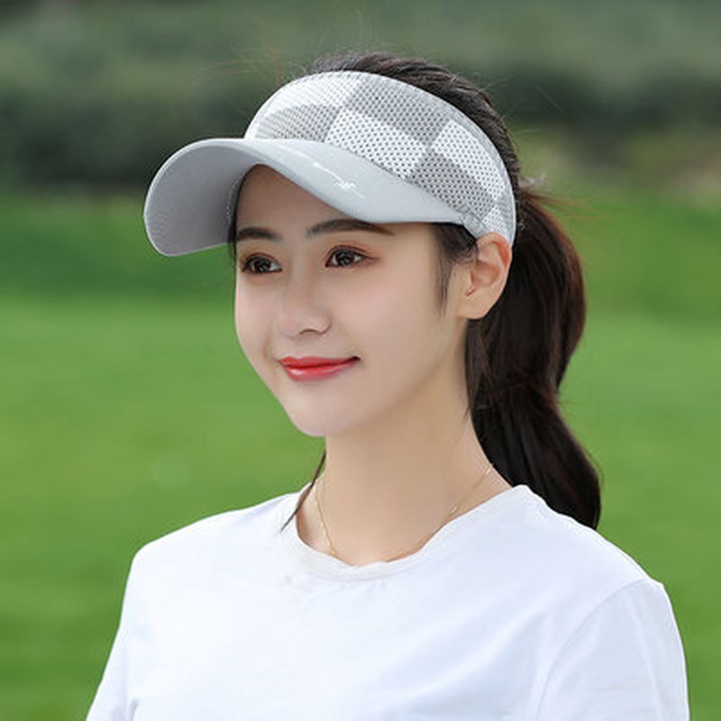 Summer Hat Outdoor Baseball Cap Sports Empty Top Hat Letter Breathable Lengthened Eaves Knitted Sun Hat Female Hat Women