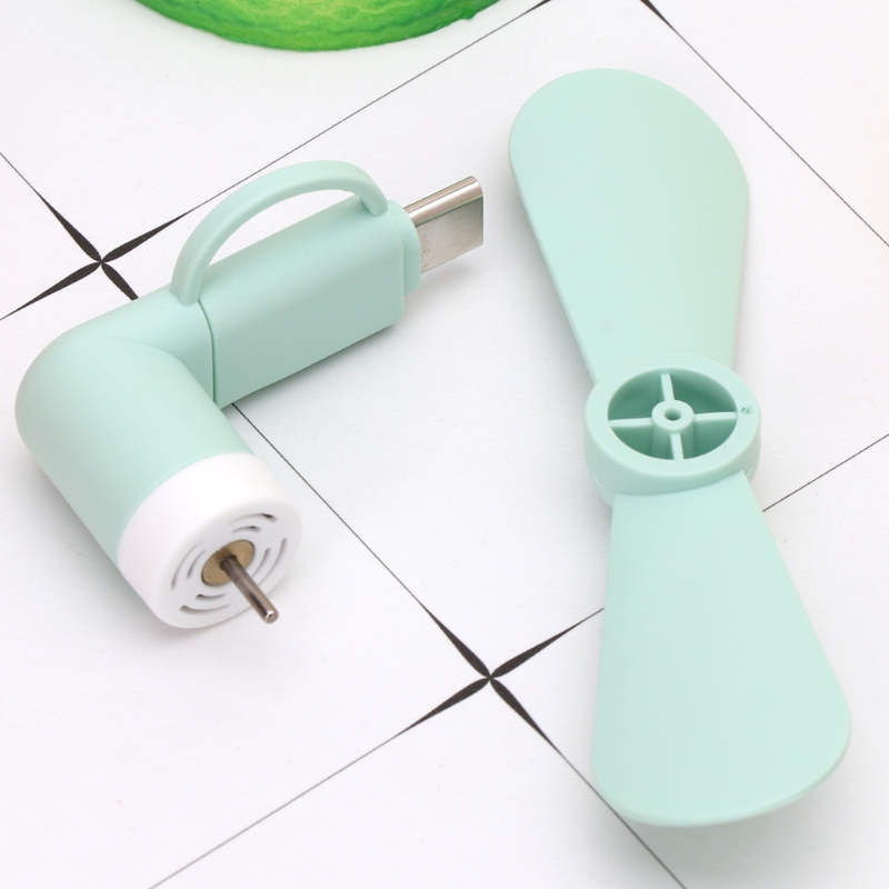 Ventola di raffreddamento portatile 2 in 1 di tipo C Ventola di raffreddamento portatile Mini ventola USB Ventole per telefoni cellulari per telefoni Android Micro USB