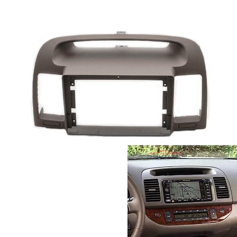 9- tommer 2 din bilradio dashbord stereo panel for montering av bil panel dual din cd dvd ramme for toyota camry 5 2001-2006