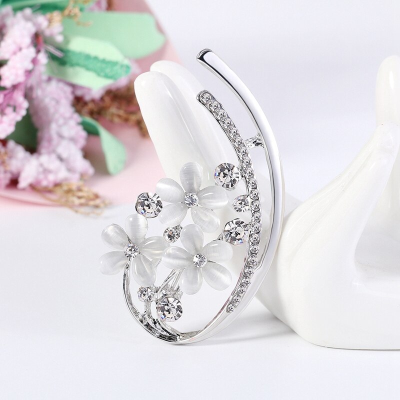 4Pcs Brooch Set - Cute Animal Collar Pins - High-End Dress Accessories