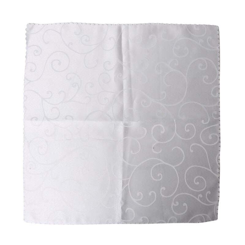 Bruiloft Zakdoek Servetten Satin Doek Servetten Bruiloft Tafel Decoratie Thuis Textiel Levert: white