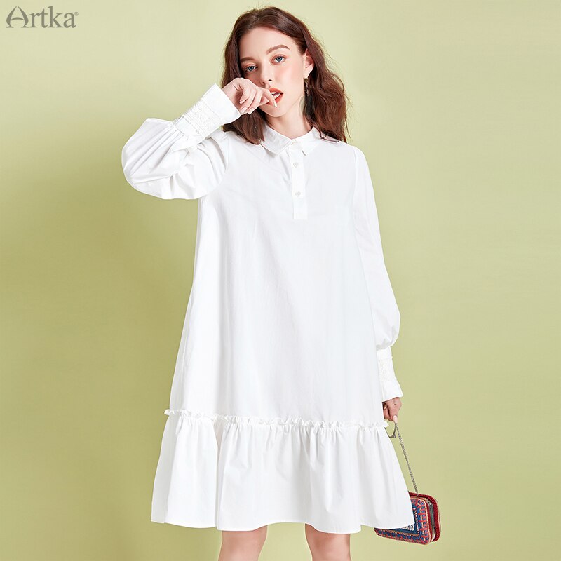 ARTKA primavera vestido de mujer 100% de algodón – Grandado