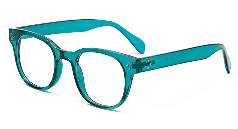 Kachawoo anti blue glasses men square black leopard pattern computer eyeglasses women's frame rivet style ladies birthday: green with clear