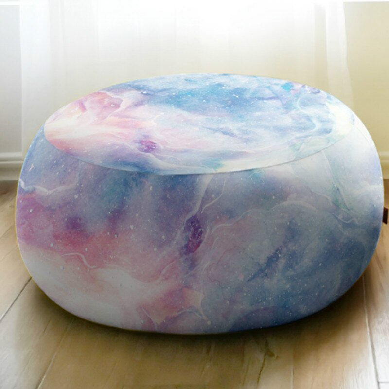 Volwassenen Kinderen Zachte Bean Bag Stoel Cover Geen Filler Kinderen Cartoon Floor Seat Tatami Slaapbank Bladerdeeg Poef Couch Ei stoel Poef: L-galaxy 3